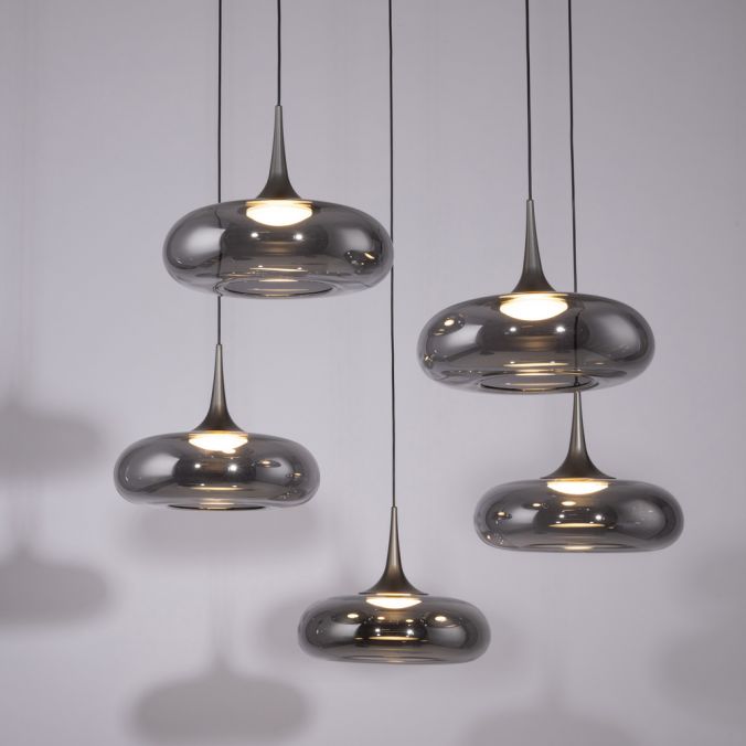 Piekaramā lampa POSH 200/62/62 cm melns