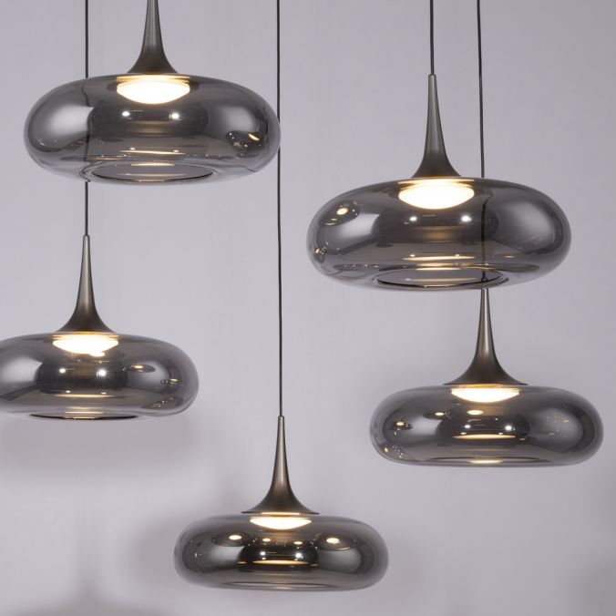 Piekaramā lampa POSH 200/42/140 cm melns