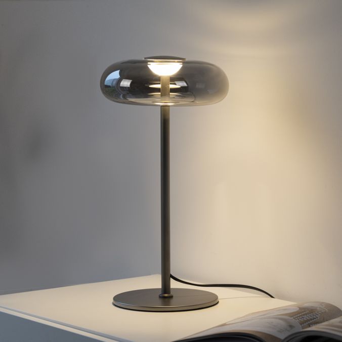 Galda lampa POSH 45/22/22 cm melns