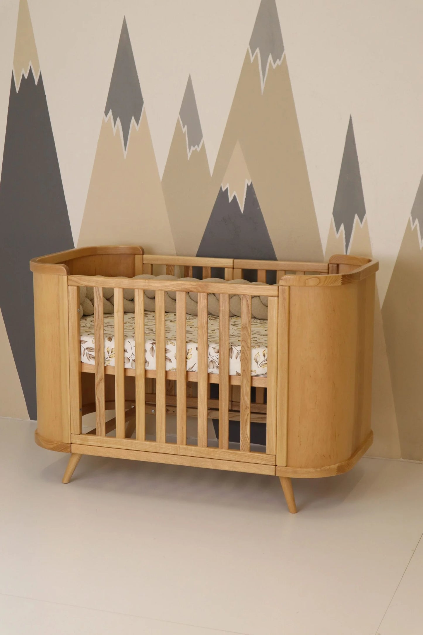 Gultiņa-transformers Boho ar kustīgu sienu 70/90-134 cm natural - N1 Home