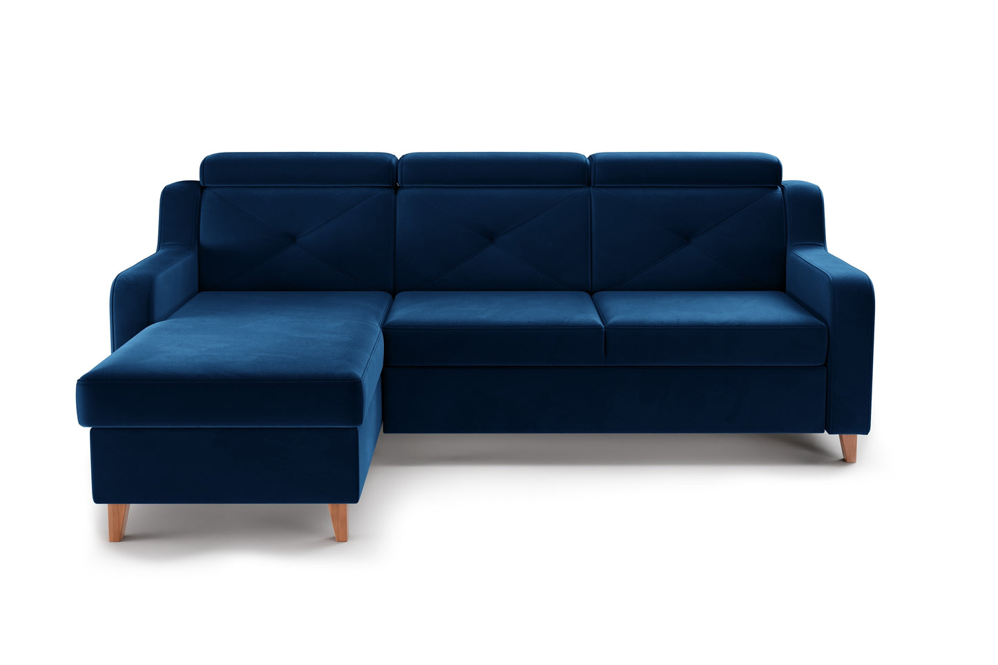 Dīvāns Laks 220/88/165 cm zils - N1 Home