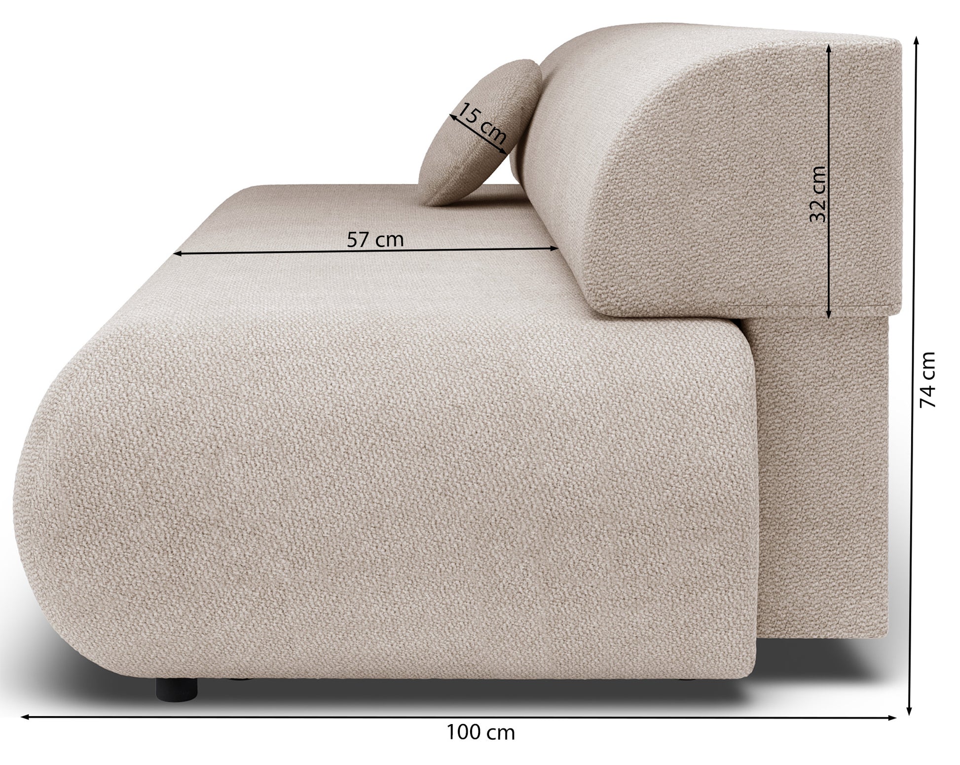 Dīvāns Arman 214/100/74 cm Vinci 14 - N1 Home