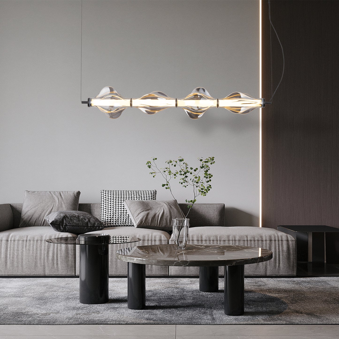 LED piekaramā lampa Elvis 30W Elvis 18/103/143 cm melns