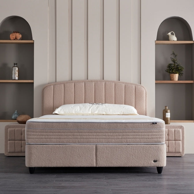 Gulta Dule 90;120;140;160;180;200/200 cm bēšs - N1 Home