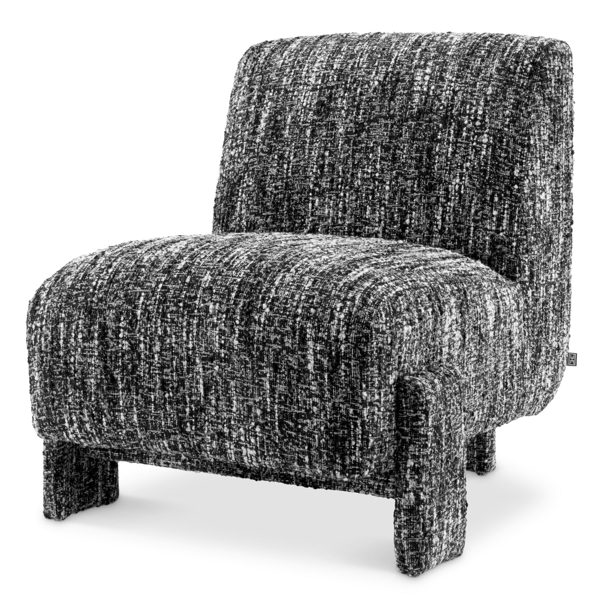 Krēsls Rockdale Eichholtz 76/86/84 cm Bouclé sonata black - N1 Home
