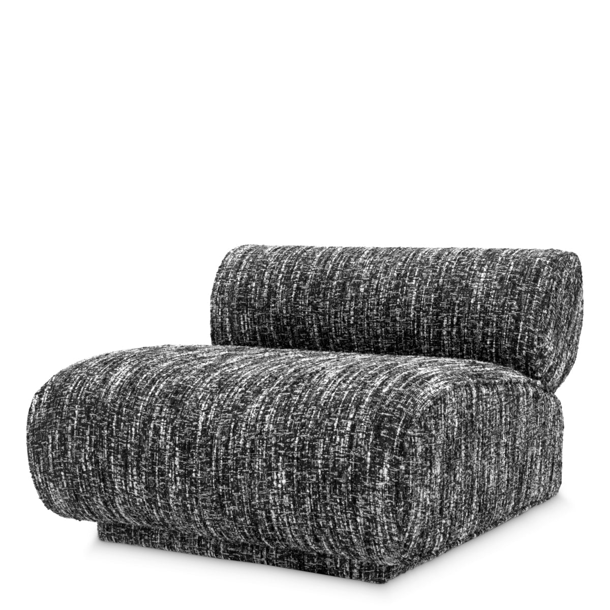 Krēsls Urbano Eichholtz 97/105/68,5 cm Bouclé sonata black - N1 Home
