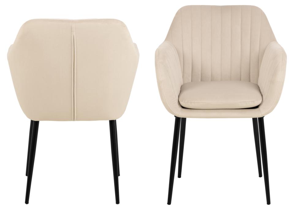 Krēsls Emil 57/61/83 cm smiltis/melns - N1 Home