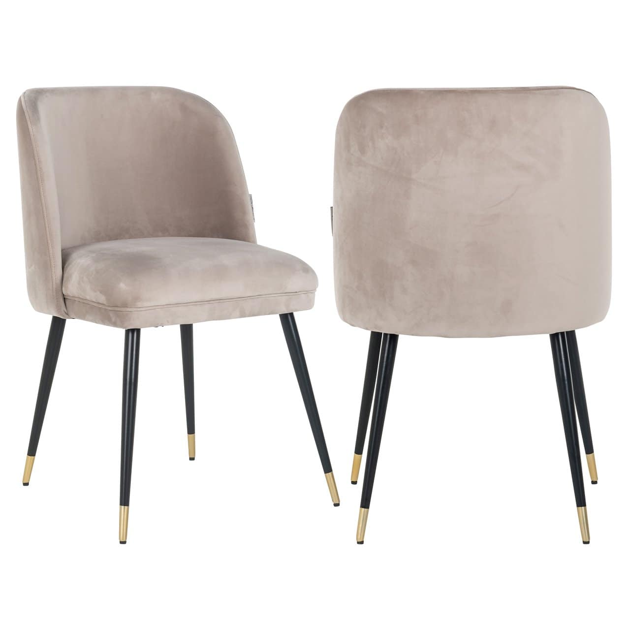 Krēsls Alicia Richmond Interiors 51/82/60 cm khaki velvet fire retardant