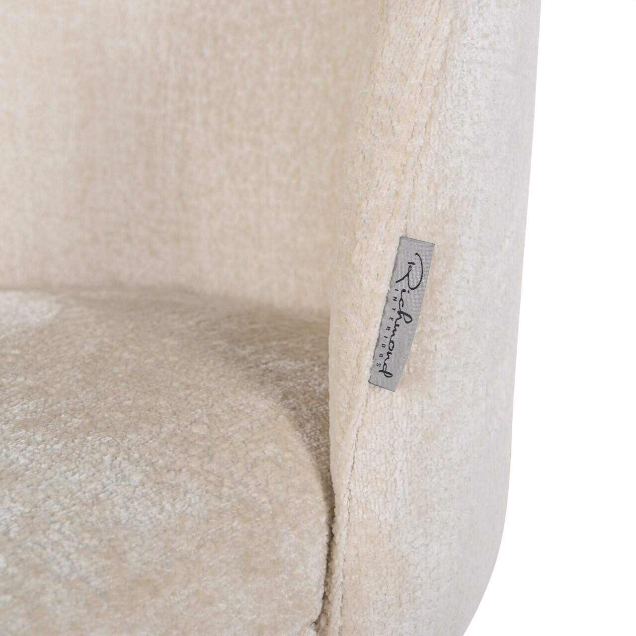 Krēsls Alicia Richmond Interiors 51/82/60 cm FR white chenille fire retardant