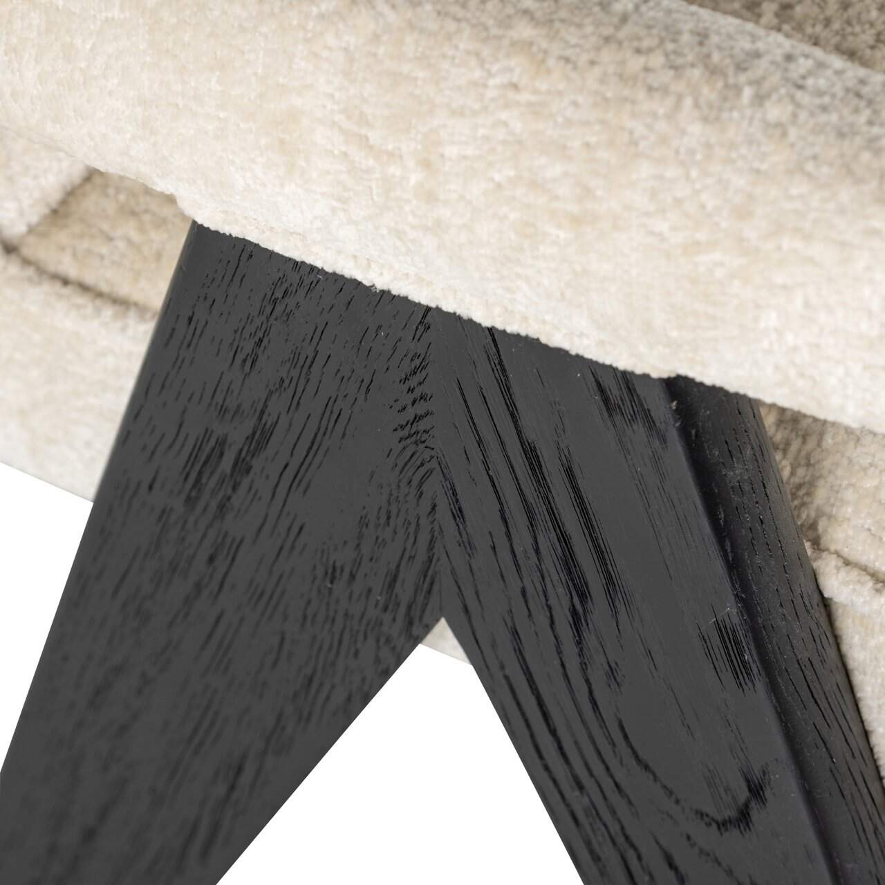 Krēsls Cooper Richmond Interiors 56/84/61 cm balts chenille