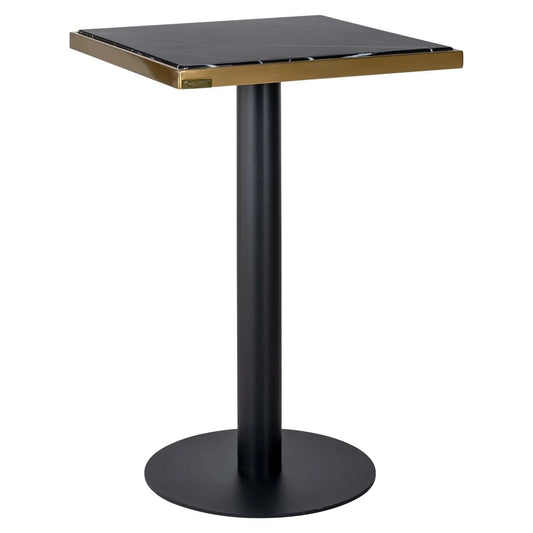 Bistro galds Zenza Richmond Interiors 50/76/50 cm melns/zelts - N1 Home