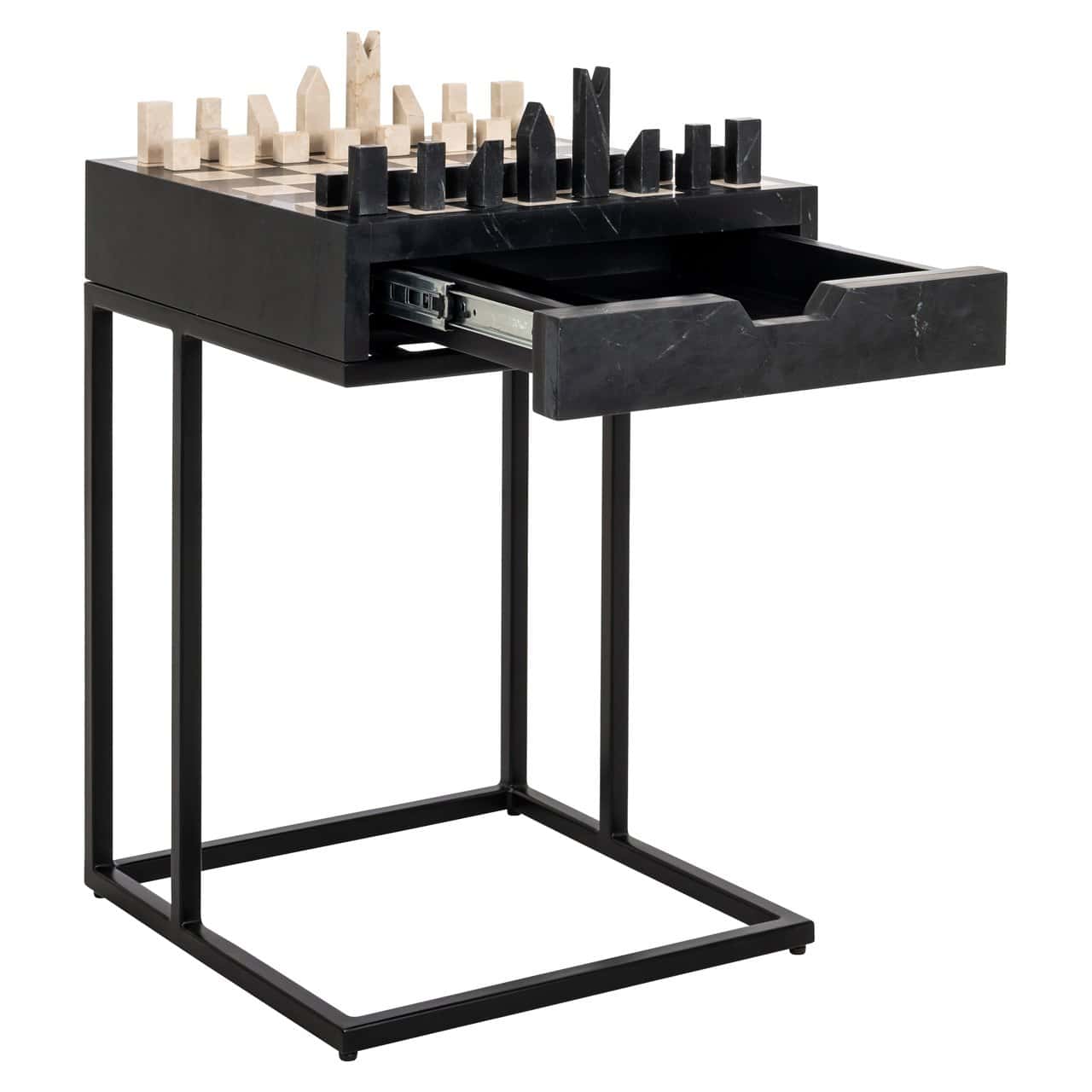 Kafijas galds Davos Richmond Interiors 44/62/44 cm melns