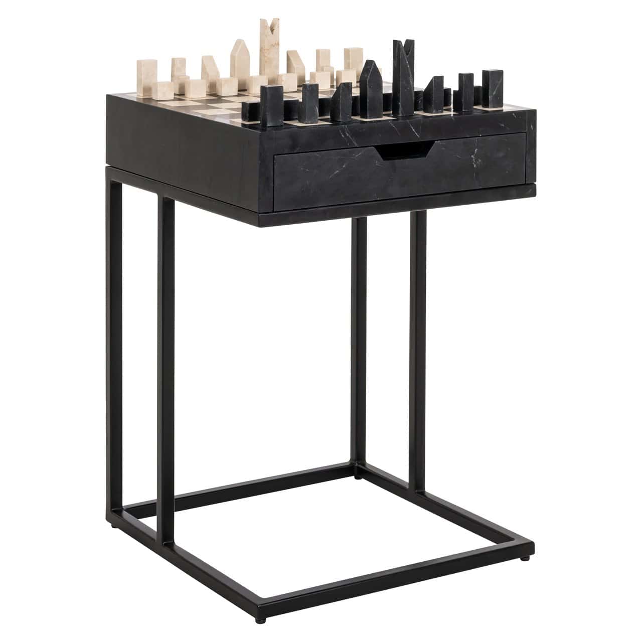 Kafijas galds Davos Richmond Interiors 44/62/44 cm melns