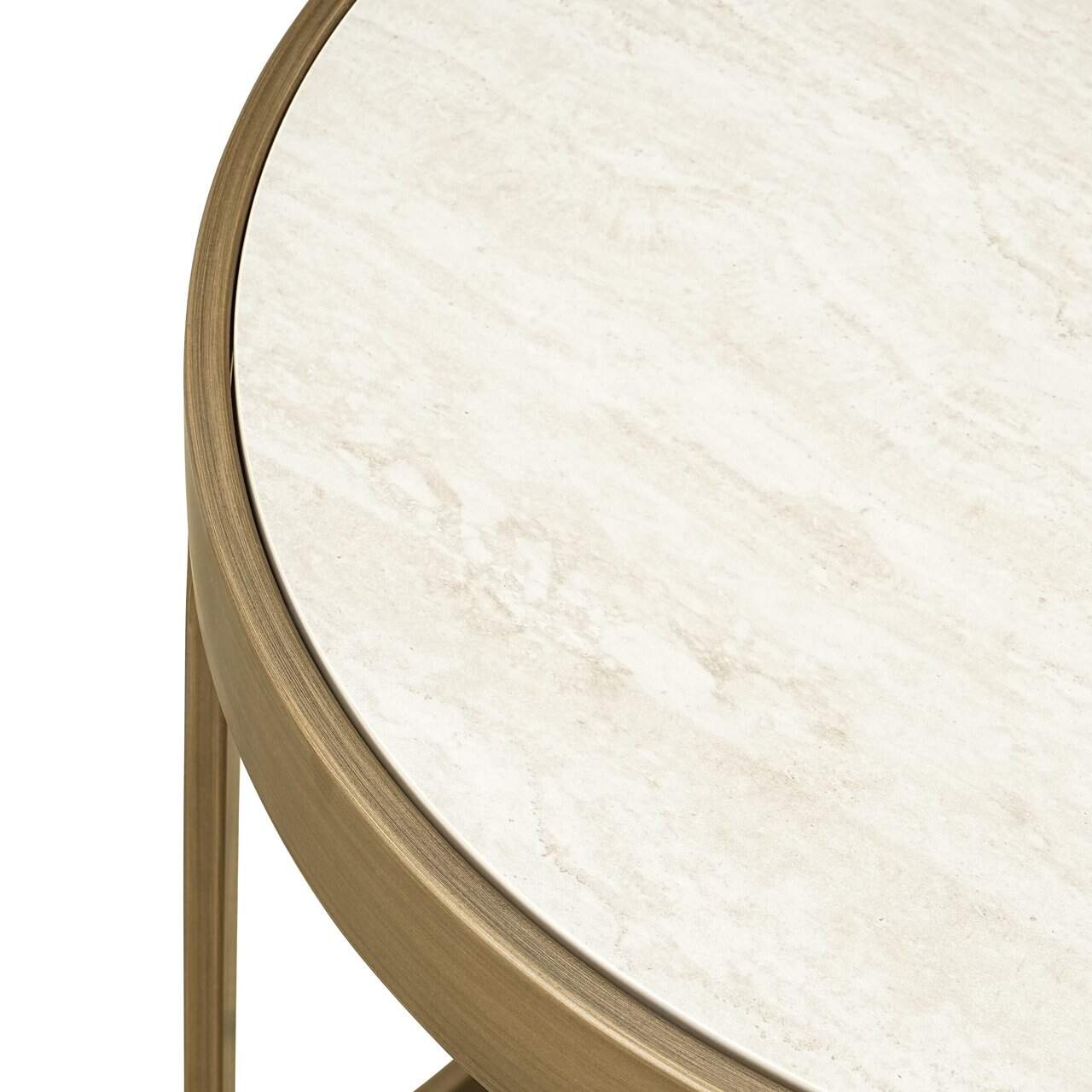 Kafijas galds Tivoli (Set of 2) Richmond Interiors 50/56/50 cm balts