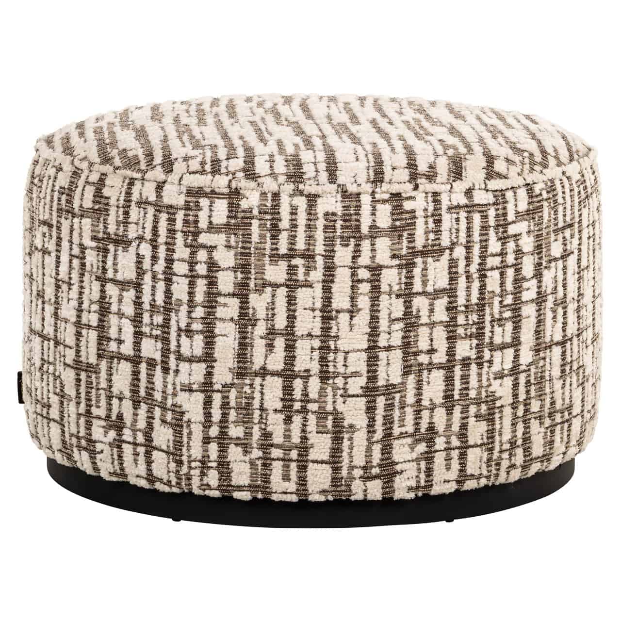 Pufs Lexie Richmond Interiors 70/70/43 cm krēms