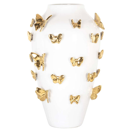 Vāze Butterfly L Richmond Interiors 29/29/46 cm balts