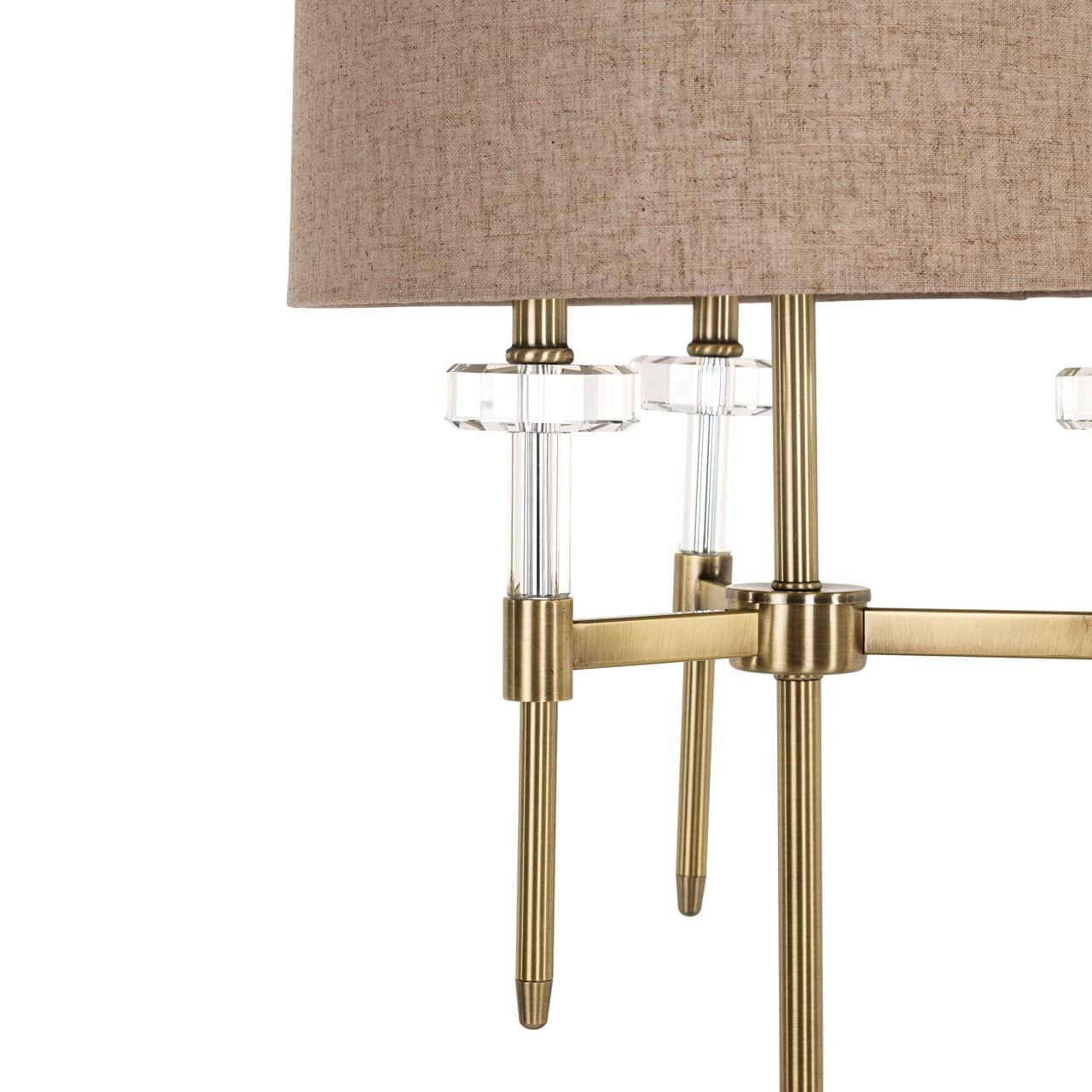 Galda lampa Josie Richmond Interiors 43/43/79 cm krēms/zelts
