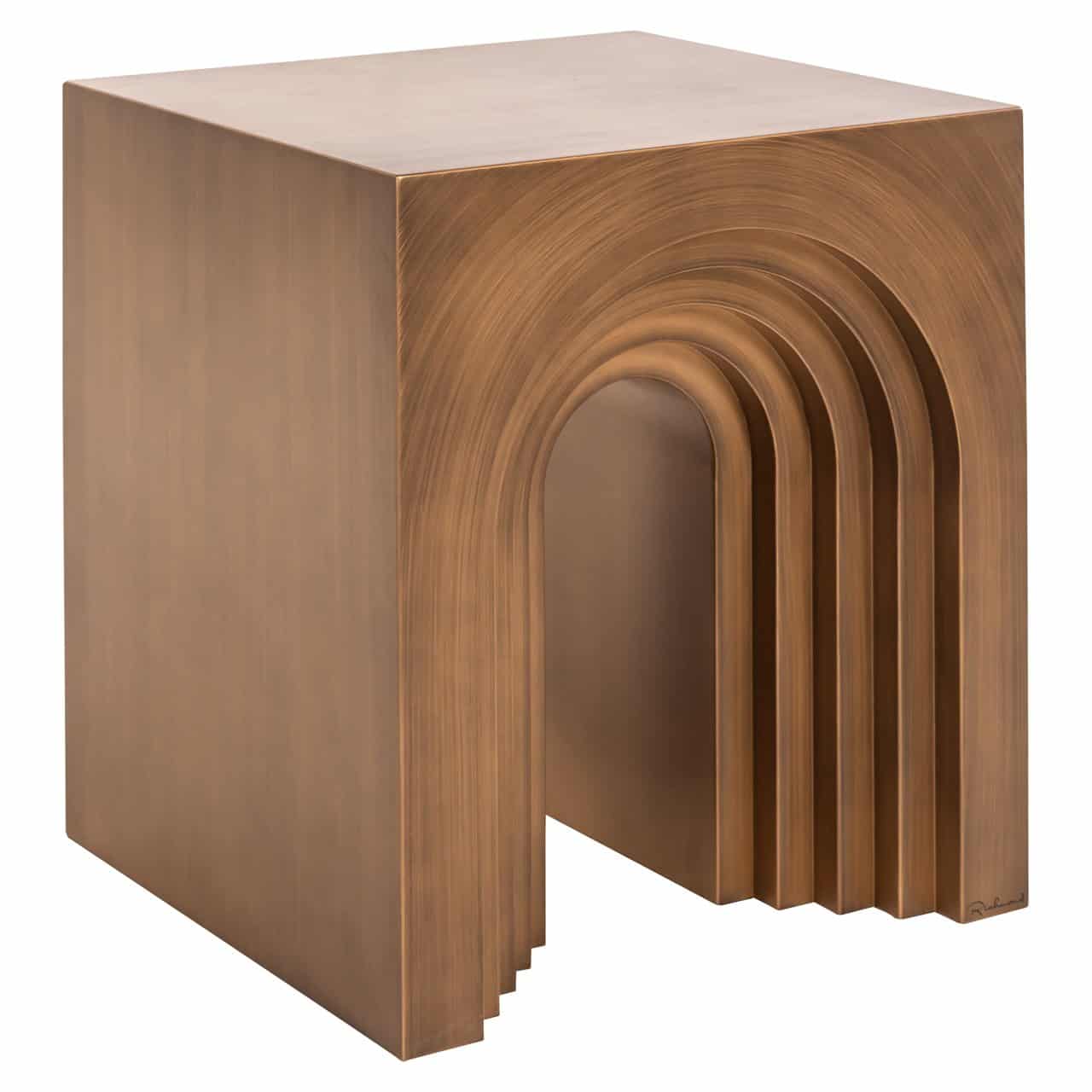 Kafijas galds Vevey Richmond Interiors 50/55/50 cm brushed gold