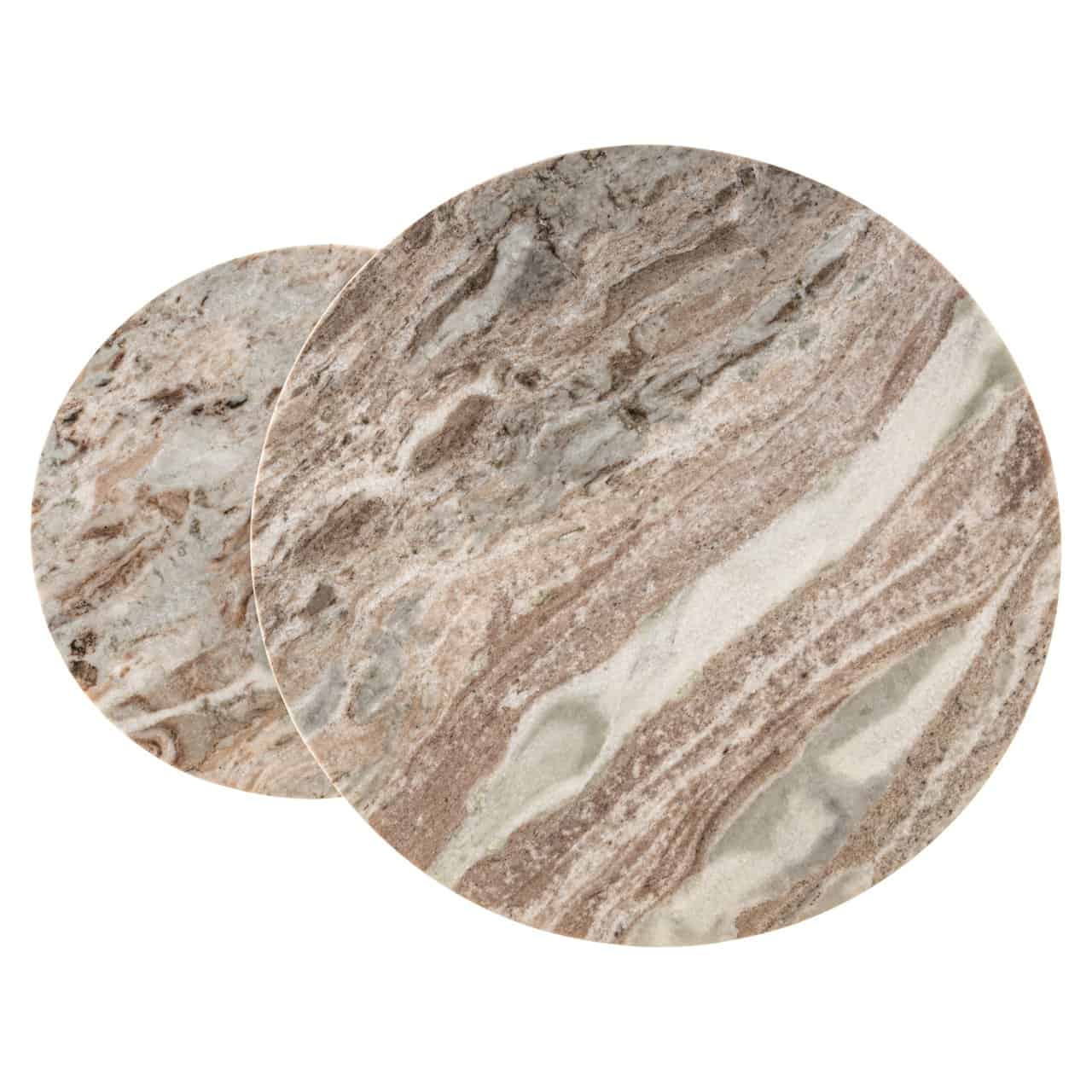 Kafijas galds Fairfax Richmond Interiors (Set of 2) 45/45/57 cm clay