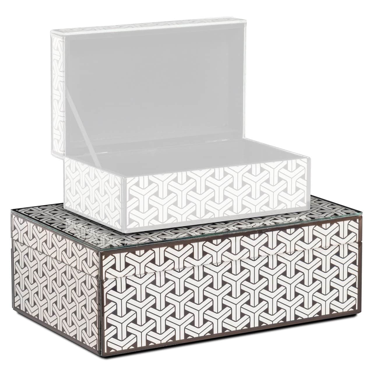 Uzglabāšanas kaste Feliz Richmond Interiors 8/20/12; 10/28/18 cm melns/balts