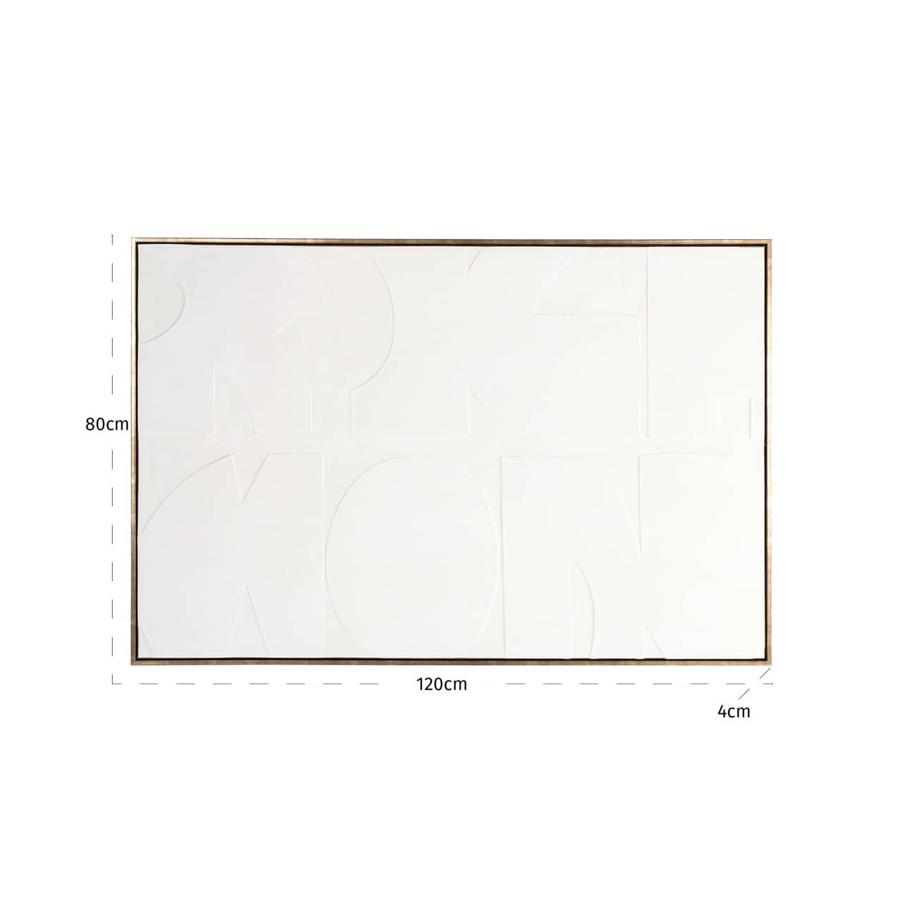 Sienas māksla Decadence Richmond Interiors 4/120/80 cm balts
