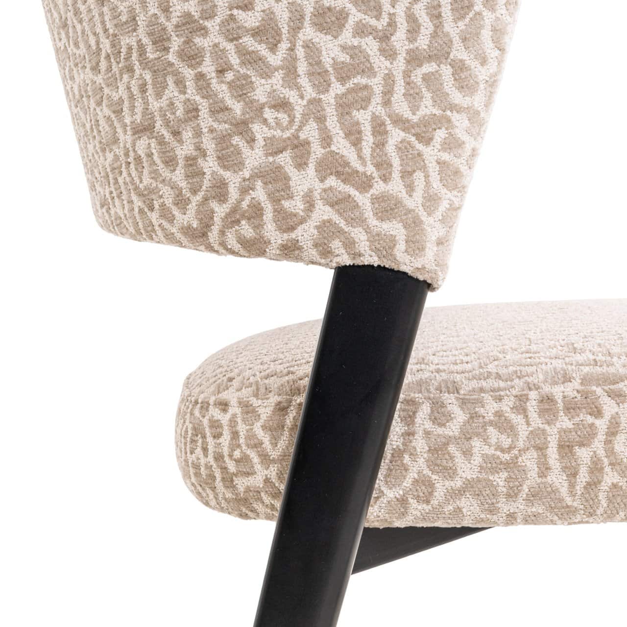 Krēsls Zeno Richmond Interiors 51/77/59 cm bēšs leopard