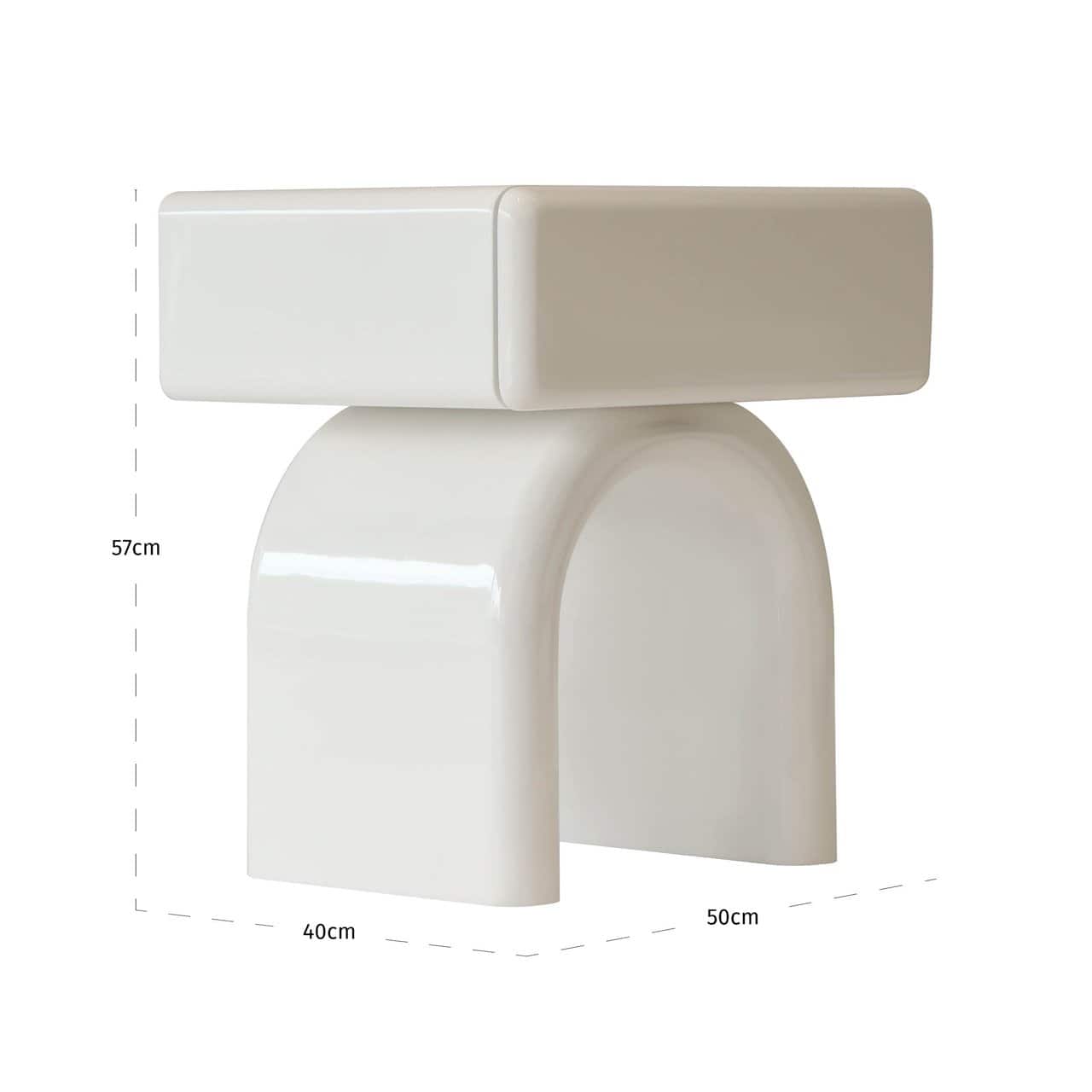 Naktsskapītis Bennet Richmond Interiors 40/50/57 cm coconut milk - N1 Home