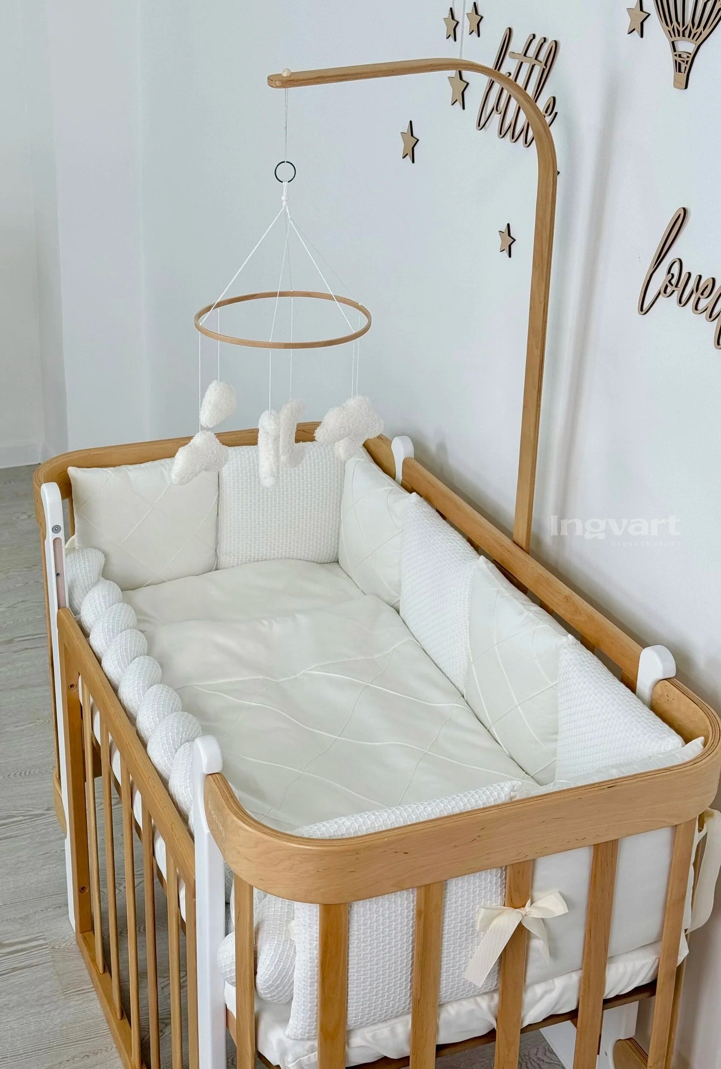 Satīna Gultas Veļas Komplekts "Platīns" milk - N1 Home