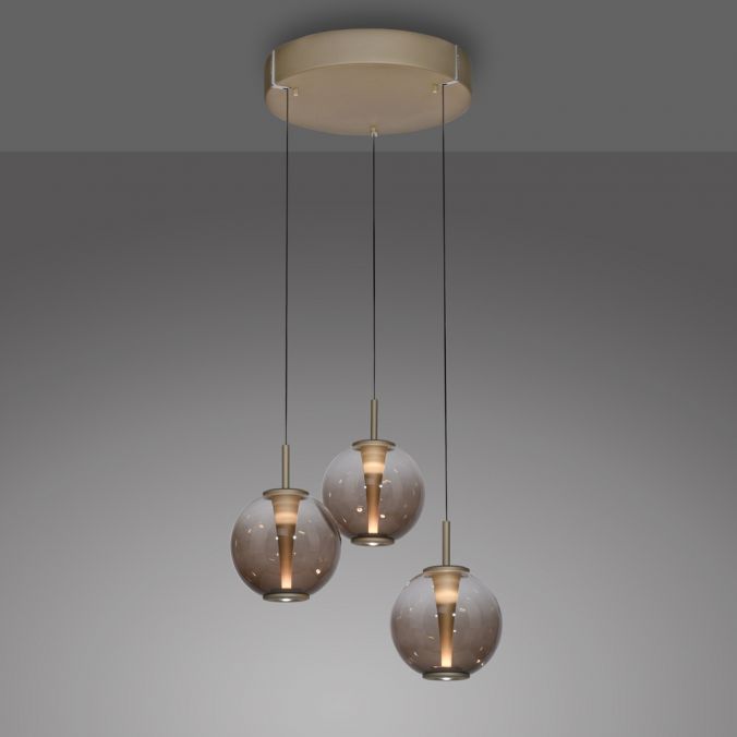 Piekaramā lampa PURE E-Infinity 50/240/50 cm bronza