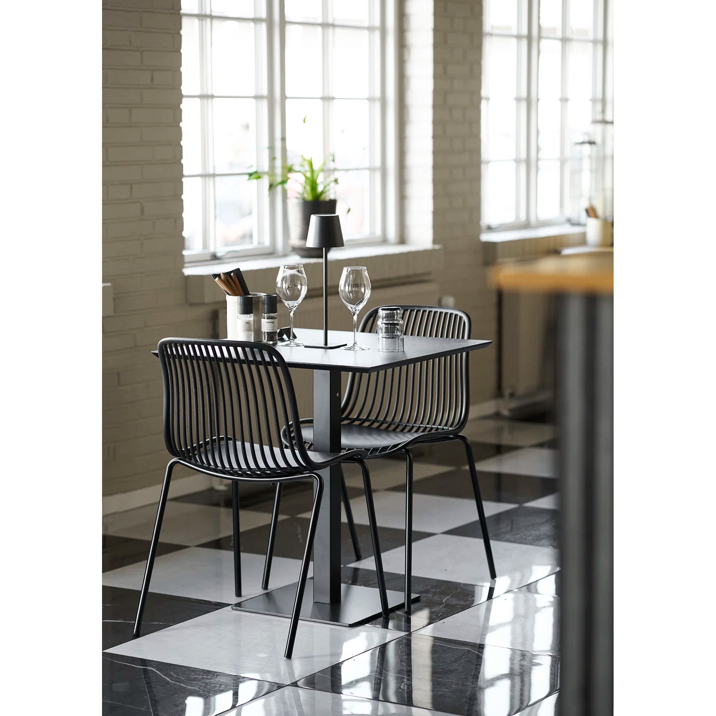 Galds Fans 70/70/75 cm dark stone