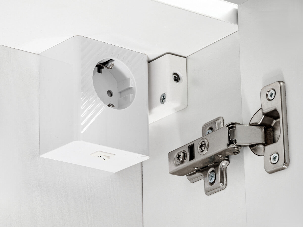 Vannas istabas skapīs Leo 60; 90/65/16.8 cm balts - N1 Home