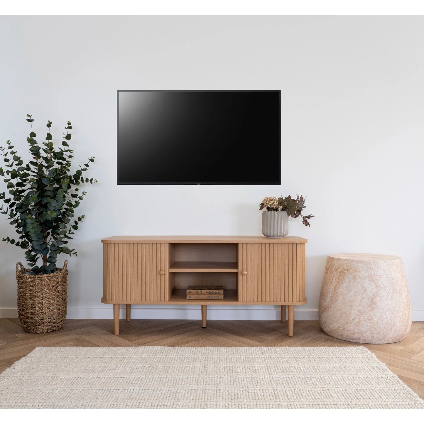 TV skapis Nikos 40/113/51 cm dabīgs