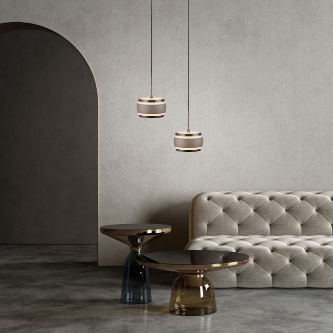 Piekaramā lampa PURE Falling Rings 200/13/13 cm bronzas tumšais hroms