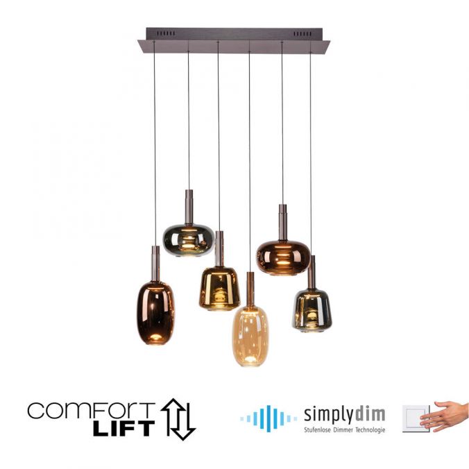 Piekaramā lampa Irides 200/42/75 cm brūns