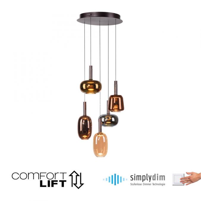 Piekaramā lampa Irides 200/55/55 cm brūns