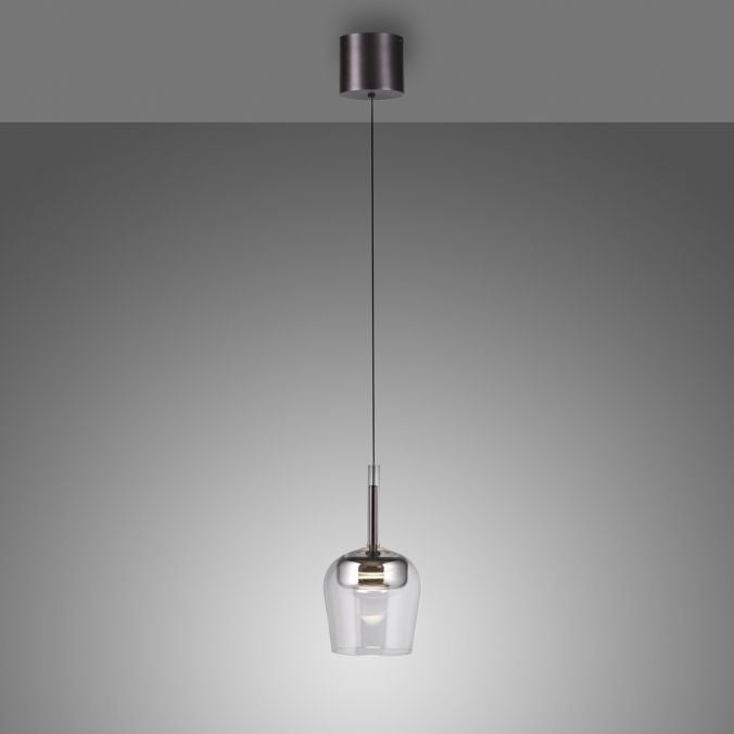 Piekaramā lampa Q-KON 200/21/21 cm melns/pelēks