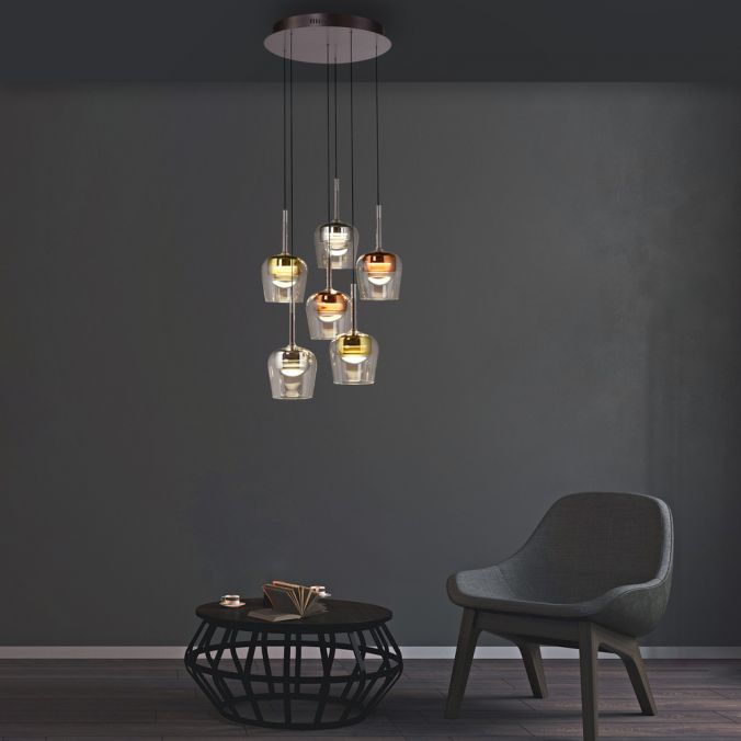 Piekaramā lampa Q-KON 200/50/50 cm melns