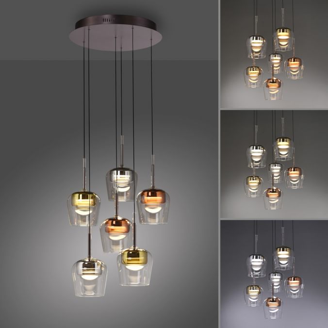 Piekaramā lampa Q-KON 200/50/50 cm melns