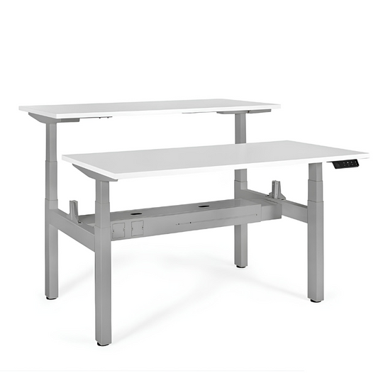 Galds Aktiva II 140; 160/70 cm pelēks/balts - N1 Home