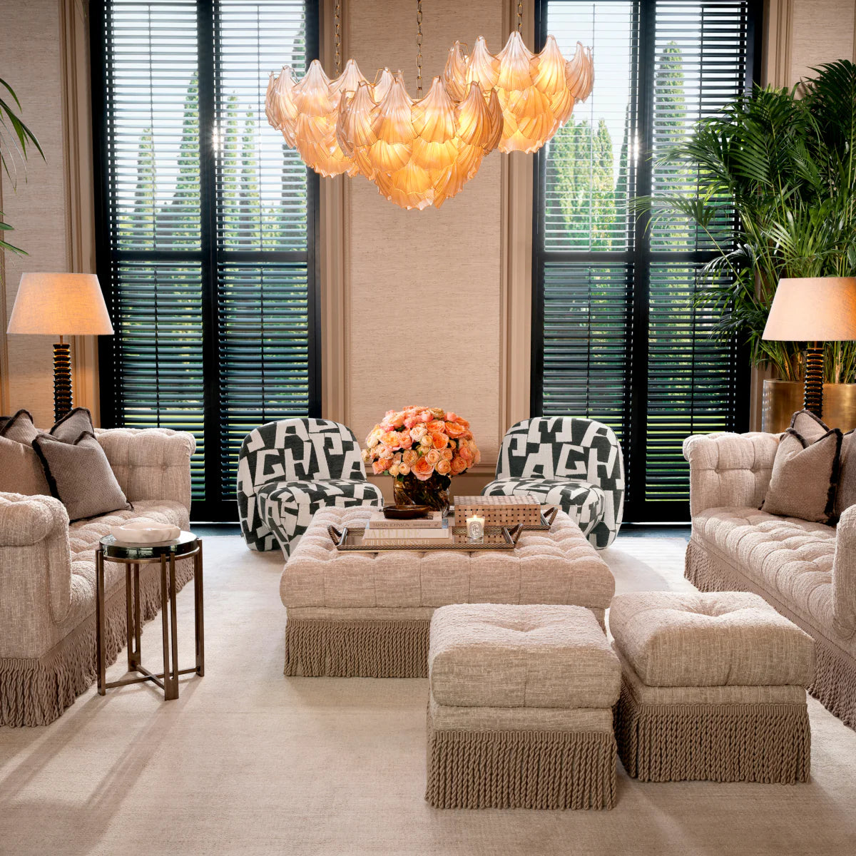 Krēsls Lugo Eichholtz 80/80/76 cm Brooklyn black - N1 Home