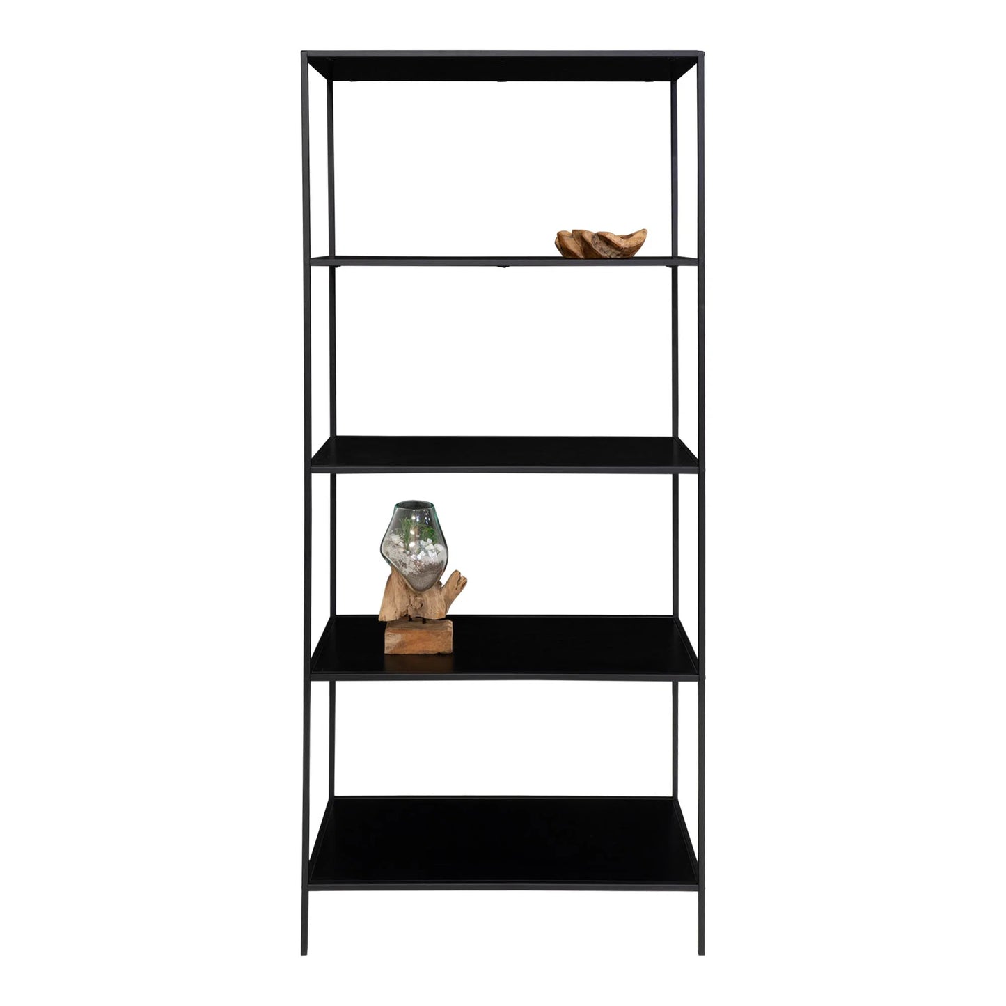 Plaukts Vitas 80/36/170 cm melns