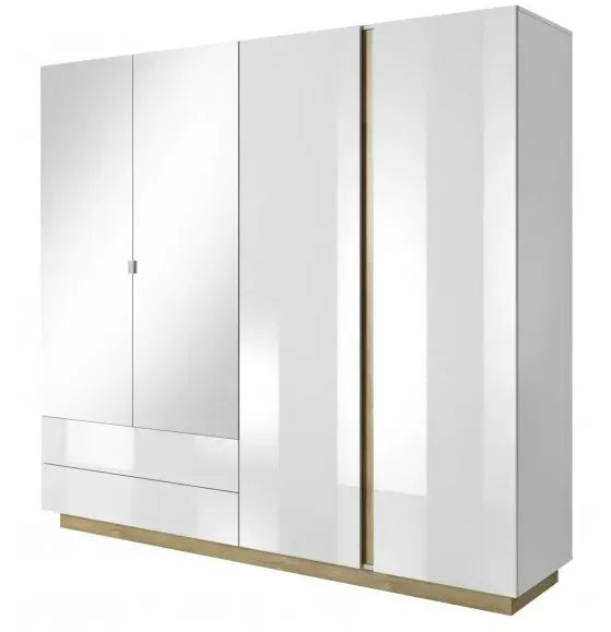 Skapis Arci 220/202/54 cm balts/ozols - N1 Home