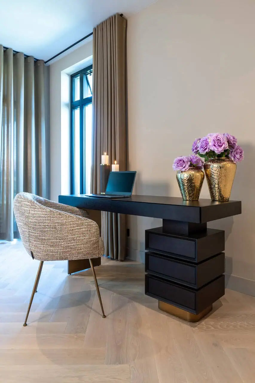 Rakstāmgalds ar 5 atvilktnēm Connar Richmond Interiors 76/140/60 cm ogles - N1 Home