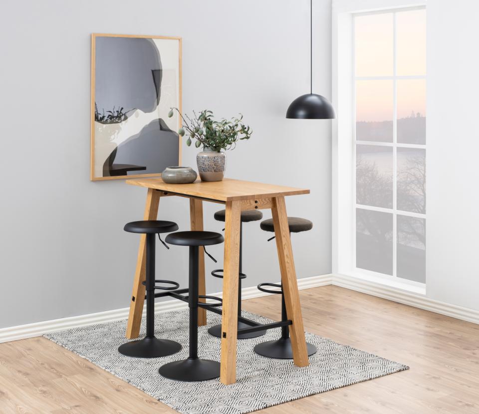 Bāra krēsls Fin 40/40/80 cm melns - N1 Home