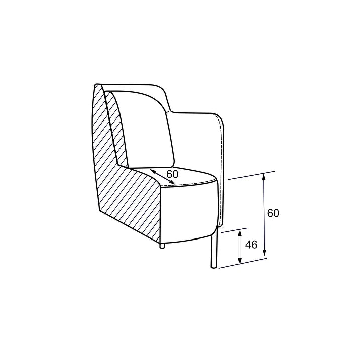 Krēsls Glaso 83/76/86 cm Cloud 68