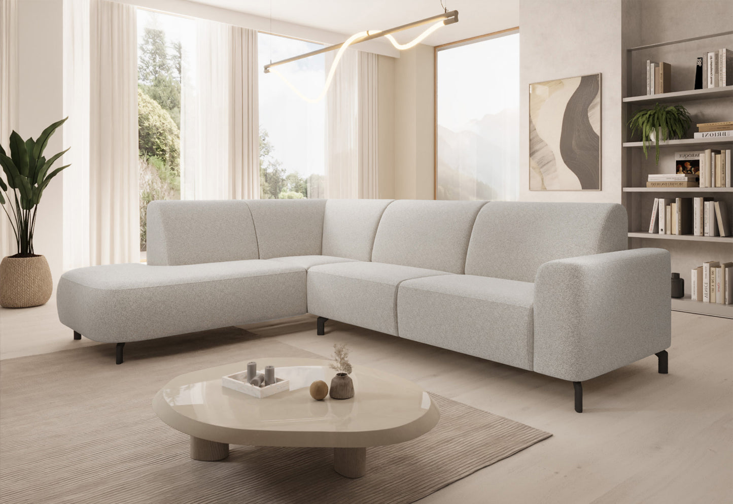 Dīvāns Luna 277/88/218 cm Raven 22 - N1 Home