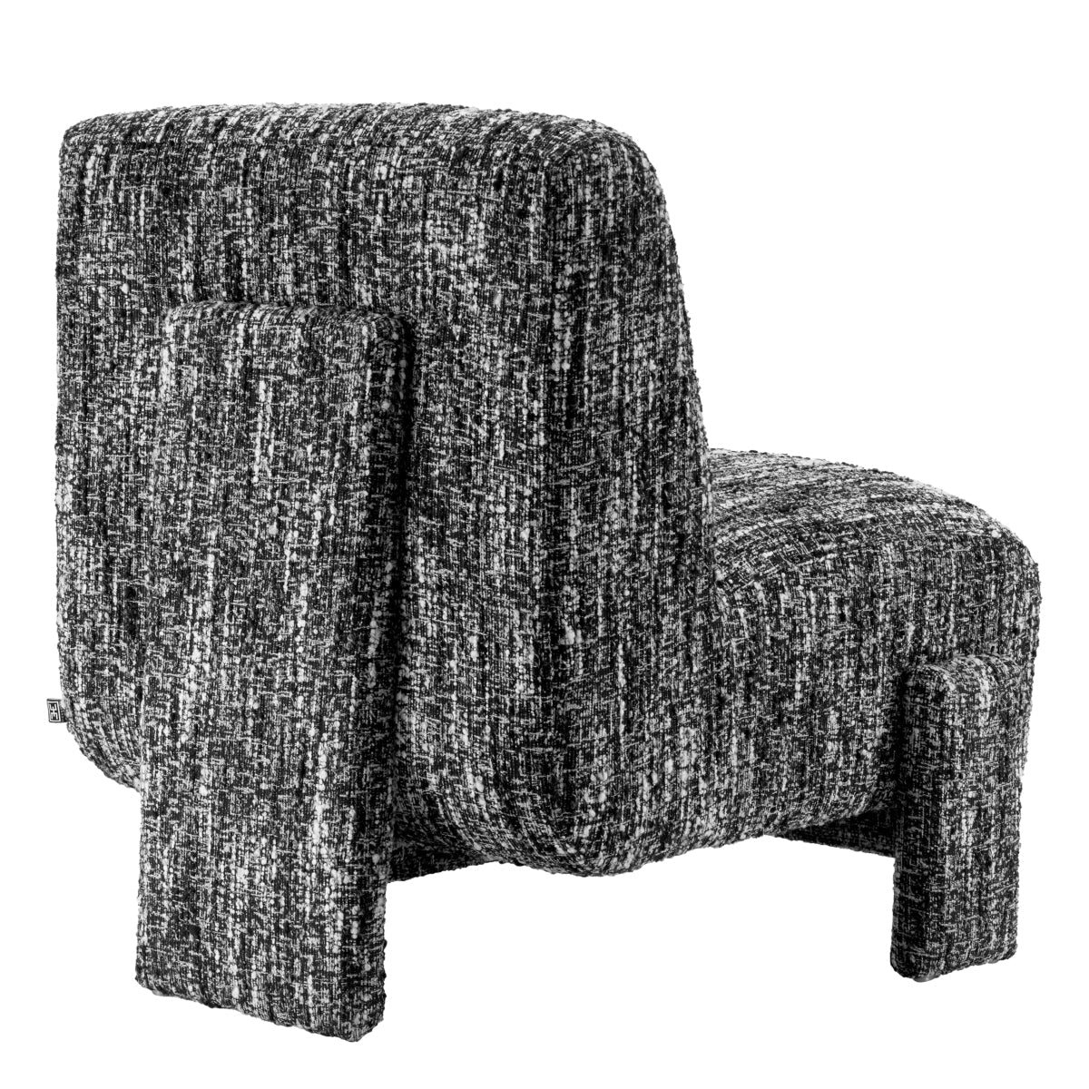Krēsls Rockdale Eichholtz 76/86/84 cm Bouclé sonata black - N1 Home