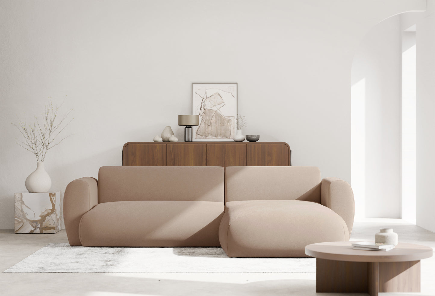 Dīvāns Emil 74/262/156 cm Storm 06