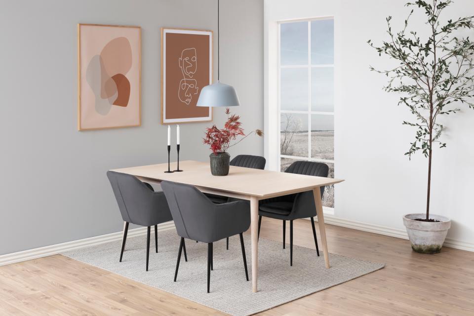 Krēsls Emil 57/61/83 cm tumši pelēks/melns - N1 Home