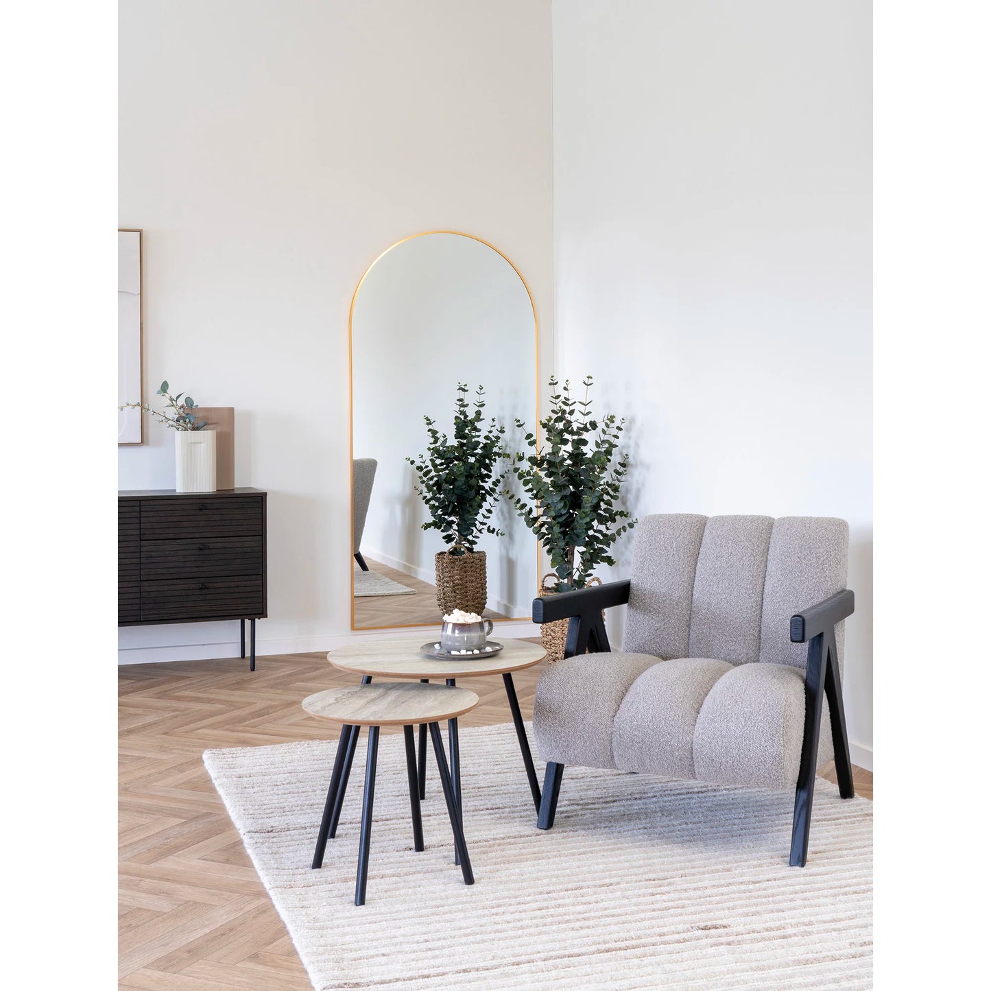 Spogulis Bilbao 90/180 cm brass